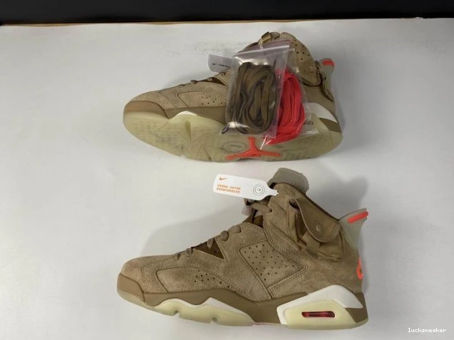 Reps LUCY Khaki Retro Scott Air Jordan Travis British 6 DH0690-200 0718